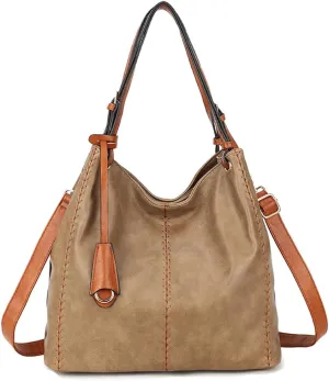 ZiMing Stylish Tote Bag Handbags Womens Shoulder Bag Vegan Leather Totes Vintage Hobo Bags Large Satchel Ladies Crossbody Bag