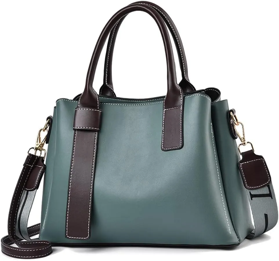 ZiMing Women Handbags Satchel Bags Vegan Leather Shoulder Bag Top Handle Tote Bag Stylish Zipper Purse for Minimalist Ladies